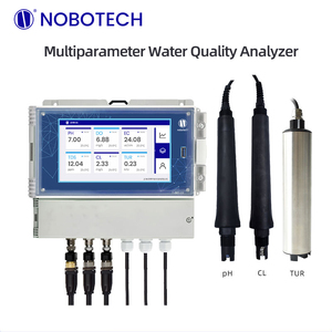 เครื่องวิเคราะห์คุณภาพน้ำหลายพารามิเตอร์ NOBOTECH พร้อมเซ็นเซอร์วัดค่า pH คลอรีนตกค้าง ความขุ่น ตรวจสอบแบบเรียลไทม์ RS485 สำหรับน้ำเสีย - Product Image 1