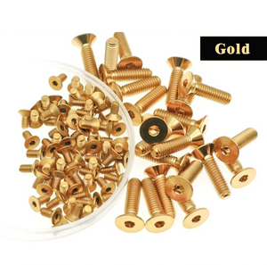 M3 M4 M5 M6 M8 lục giác ổ cắm đầu chìm Titan Allen bu lông vít din7991 TC4 gr2 GR5 ổ cắm vít titan đầu phẳng - Product Image 3