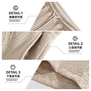 กางเกงชายหาดฤดูร้อนสำหรับผู้ชาย สีเบอร์กันดี ทรงหลวม สปอร์ต แคชชวล พร้อมเชือกผูกเอวยางยืด - Product Image 2