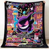 Couverture en peluche Pikachu personnalisée, cadeaux imprimés, couverture de luxe douce Pokémon Super héros, couverture en flanelle d'hiver personnalisée