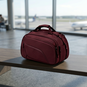 Bolsa de Raqueta de Pádel Ligera Color Borgoña con Logotipo Personalizado TOPLINE, 30-40L, Mochila Deportiva con Cremallera Cruzada para Tenis de Playa y Pickleball - Product Image 1