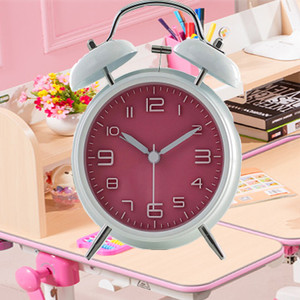 Alarm Clock Metal 4 Inch Quartz Silent Night Light Back To School Desk Clock - Product Image 3