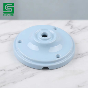 Roseta <span class=keywords><strong>de</strong></span> <span class=keywords><strong>Techo</strong></span> <span class=keywords><strong>de</strong></span> Porcelana Vintage Hecha a Mano, Decorativa, Colores Personalizados Disponibles para Decoración <span class=keywords><strong>de</strong></span> Iluminación Clásica - Product Image 2