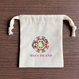 Customized Silk Screen Printing Small Cotton <b>Drawstring</b> Bag Natural Cotton Jewelry <b>Pouch</b> Cotton <b>Pouch</b> With Herringbone String - Product Image 1