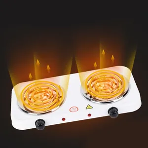 Xách tay sắt điện cho Burner đôi bếp mini hotplate điều chỉnh nhiệt độ lò nhà bếp nấu ăn