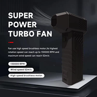 Souffleur d'air électrique puissant 130000 tr/min, ventilateur portatif avec lumière LED et lumière SOS pour le nettoyage de la maison, du clavier, de la voiture et en extérieur