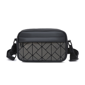 Unisex Geometric Pattern Waterproof <b>Film</b> Material Crossbody Sling Bag Fashion Casual Travel Outdoor Bag - Product Image 2