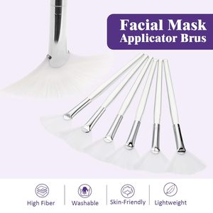 Brosse nettoyante pour le visage, brosse pour masque facial, brosse en fibres synthétiques douces, brosse pour appliquer les masques, brosse de beauté pour salon de spa - Product Image 4