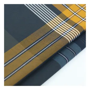 Fornecedor da China tecido de camisa de nylon spandex xadrez tecido de algodão elástico tingido