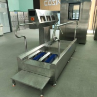 Puerta de Higiene Automática con Sensor, con Limpiador de Suelas y Área de Desinfección de Manos