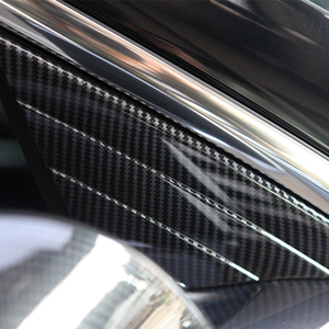 Tesla phần carbon màu đen phía sau Bên Cửa Sổ Cửa Chớp Scoop Vent Bìa <span class=keywords><strong>TRIM</strong></span> cho Tesla mô hình - Product Image 3