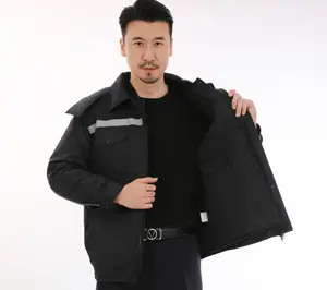 कस्टम लोगो सीवीसी शीतकालीन सूती गद्देदार कपड़े पुरुषों और महिलाओं के लिए मध्यम ग्रेड के आरामदायक सर्व-उद्देश्यीय काम के कपड़े