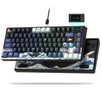 Clavier OEM ODM SK80 75 avec écran multimédia couleur, clavier de jeu, son crémeux, mécanique, filaire, hot-swappable, Gasket, RGB C