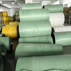 Bolsas de basura tejidas de plástico PP de colores con contenido reciclado 55*95cm 30kg 50kg para embalaje de basura de construcción - Product Image 6
