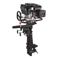 Loncin Nouveau 5HP 4 temps 1 cylindre moteur hors-bord Reed Valve essence carburant avec démarrage électrique pour l'utilisation du bateau