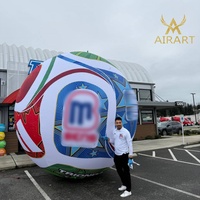 Ornement de football gonflable pour promotion de magasin de compétition sportive