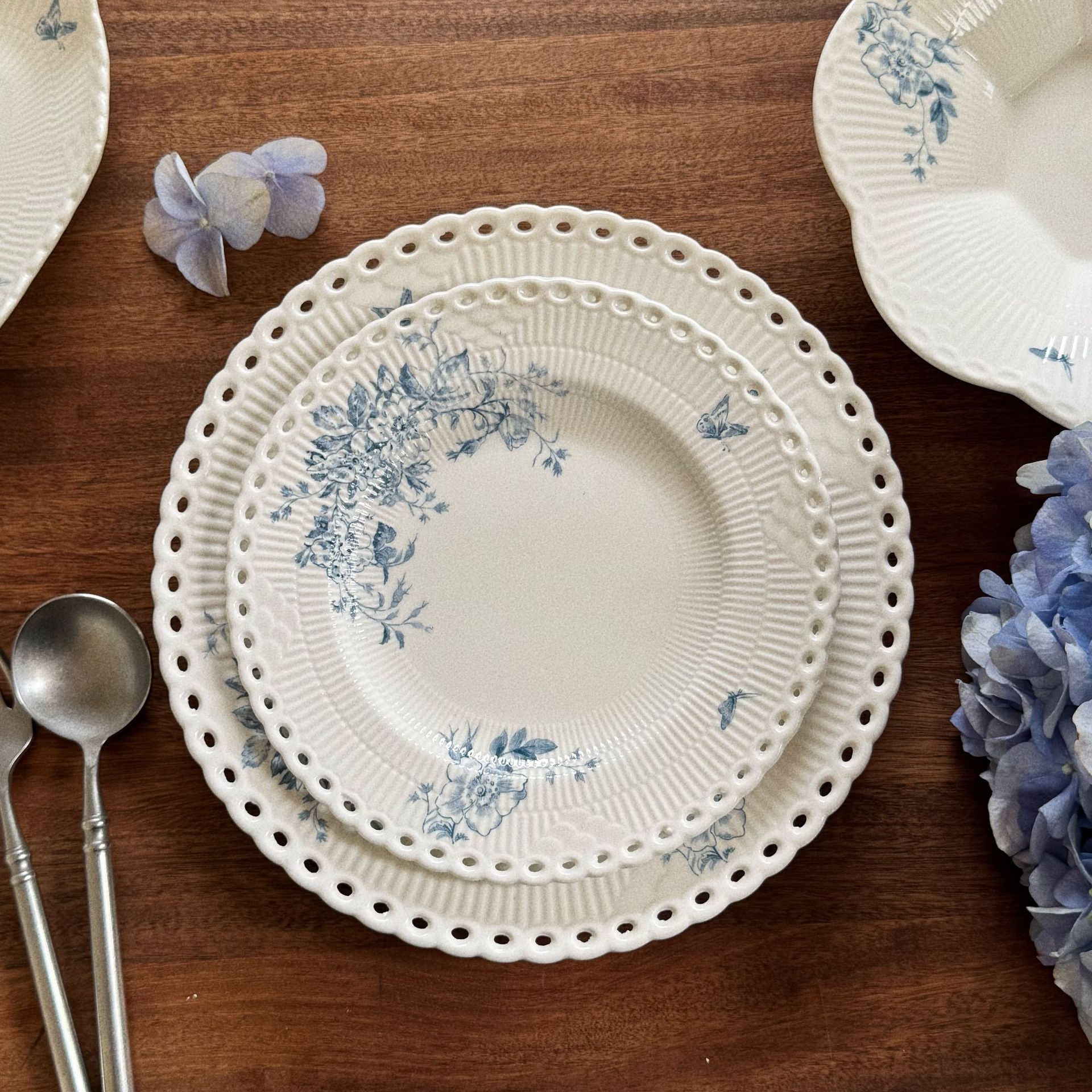 Plaque de signalisation fleur bleue - 2015cm