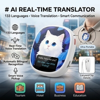 Traducteur de langues portable AI, 133 langues, traduction vocale et appareil d'apprentissage des langues pour les voyages et l'éducation