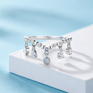 Grossiste en bijoux, bagues en argent sterling 925 plaqué rhodium de haute qualité, serties de zircon, styles multiples, bijoux fins pour femmes - Product Image 3