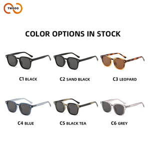 TWOOO T1785 Nouvelles Lunettes de Soleil Carrées Polarisées Logo Personnalisé Cloutées Classiques Haut de Gamme Tendance Monture Fine Simple Vente en Gros - Product Image 3