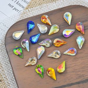 K9 pointed-bottom water drop Melon seed Glass <b>Drill</b> DIY accessories Coated color pointed-bottom <b>drill</b> manufacturer wholesale - Product Image 3