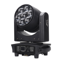 Mini 7*40W Bee Eye Zoom Cabeza Movil Beam 280W DMX LED Luz de cabeza móvil para discoteca Luces Dj Iluminación