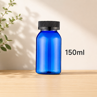 Flacon à pilules en plastique de qualité alimentaire réutilisable de 150 ml, structure stable, stockage sûr à long terme, flacon à pilules en plastique