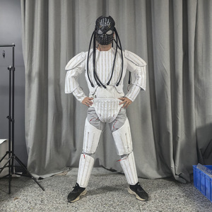 Glowing <b>Performance</b> Costume White Light Flashing Suit Unisex Stage <b>Wear</b> - Product Image 3