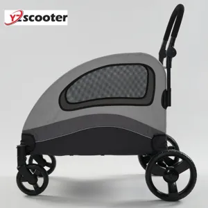 New Design Large Pet Dog Cat Stroller Dog Carrier With 4 Wheels