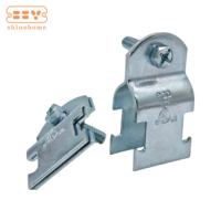 Collier de serrage en U en acier prégalvanisé de 1/2 po, collier de serrage pour tuyau électrique pour fixation de conduites EMT, IMC, rigides et de conduites d'eau