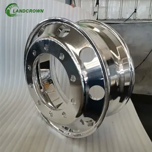 รถบรรทุกล้อ 22.5 นิ้ว 22.5x9.00 22.5X8.25 T6061 6061-T6 ขอบอลูมิเนียมโลหะผสมปลอมแปลงและอลูมิเนียมสําหรับยางรถบรรทุก 315/80R22.5