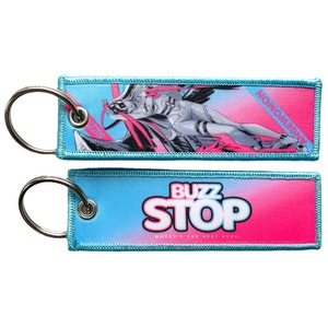 Venta al por mayor coche F16 tela de doble cara quitar antes de bordado personalizado llavero bordado vuelo Jet Tag con logotipo - Product Image 2