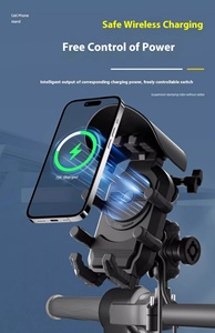 Soporte de teléfono de motocicleta de carga rápida-Nuevo modelo 2025-Soporte de carga inalámbrico de absorción de impacto para motocicleta - Product Image 5