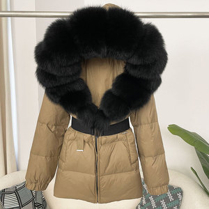 OFTBUY 2025 Nouvelle doudoune d'hiver pour <span class=keywords><strong>femme</strong></span> <span class=keywords><strong>avec</strong></span> <span class=keywords><strong>capuche</strong></span> en vraie fourrure de renard, épaisse et chaude, 90% duvet de canard blanc, <span class=keywords><strong>imperméable</strong></span>, <span class=keywords><strong>parka</strong></span> - Product Image 6