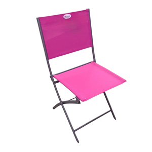 CHAISE PLIANTE MODULA, ANTHRACITE ET FUCHSIA TEXTILENE - Product Image 1