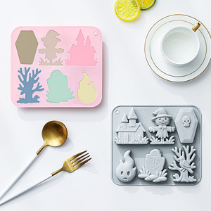 Moldes de Silicona Antiadherentes con Diseño de Espantapájaros, Aptos para Alimentos, Reutilizables, Lindos Moldes Magnéticos de Silicona para Chocolate, Dulces y Hielo - Product Image 2