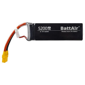 แบตเตอรี่สมาร์ทลิโป 7.4V 2S 50C 5200mAh ปลั๊ก XT-60 สำหรับรถบังคับวิทยุและเรือบังคับ ขนาด 1:10 ผลิตในจีน - Product Image 2