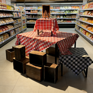Étagères de présentation promotionnelles modernes en bois et acier pour supermarchés et dépanneurs, réglables, durables, <span class=keywords><strong>prix</strong></span> spécial, flux - Product Image 5
