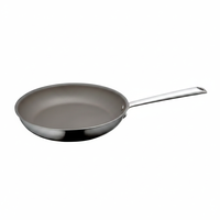 Poêle à frire Nano Silkstone antiadhésive en acier inoxydable triple couche avec revêtement céramique 24 cm 28 cm, compatible gaz et induction pour la cuisine domestique