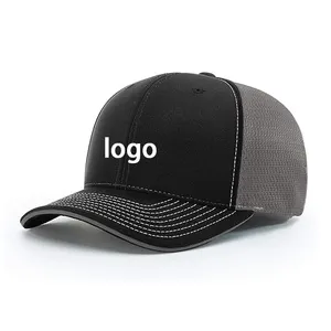 High crown logo personalizzato regolabile outdoor mesh 2 cappellini trucker colorati gorra