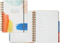 Carnet Personnalisable Couverture Rigide Spirale Planificateur Agenda Quotidien Organisateur Objectifs Habitudes Journal Bien-Être Bloc-Notes Couleur Personnalisée