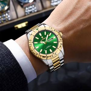 <span class=keywords><strong>Montre</strong></span> de luxe en quartz pour homme, <span class=keywords><strong>montre</strong></span>-bracelet en acier inoxydable pour homme d'affaires, étanche, lumineuse, avec date, Uhren Orologio Uomo - Product Image 5