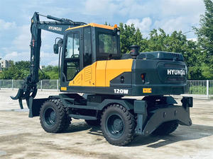 Lage Prijs Hyundai 120W Graafmachines 12ton Gebruikt Hyundai 120 120W 210 150 Wiel Graafmachines Tweedehands Wiel Digger - Product Image 6