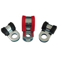 Colliers de serrage pour tuyaux en acier inoxydable du fabricant chinois, avec doublure en caoutchouc EPDM, collier de serrage en P personnalisable avec coussinets en caoutchouc