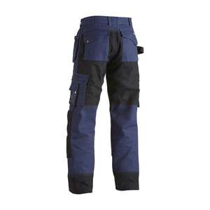 BLAKLADER - 155013708899D84 Pantalon Craftsman avec poches genouillères bleu marine/noir-PANTALON DE TRAVAIL EAN 7330509275092 - Product Image 2