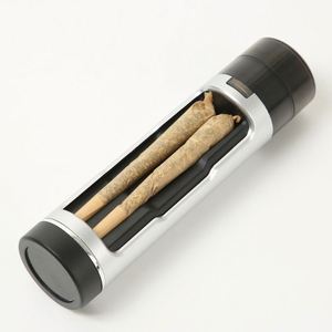 Portable High Quality 3-in-1 Dry <b>Herb</b> Spice <b>Grinder</b> Eco-Friendly Plastic Tobacco Filling Horn Tube Excellent for Accessories - Product Image 3