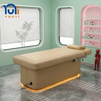 Lit de massage facial électrique inclinable et réglable pour la maison et les salons de beauté professionnels, gain de place