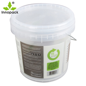 Seau d'emballage en plastique Support couleur personnalisé Impression Vente directe d'usine Seau 13L en plastique avec couvercle - Product Image 4