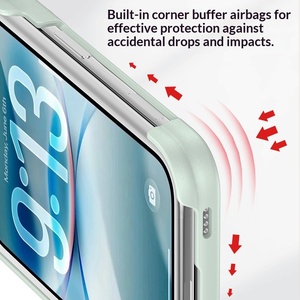 Étui en silicone magnétique au toucher doux et aux couleurs vibrantes pour iPhone Duo, coque douce au toucher pour téléphone pliable, étui anti-rayures pour téléphone - Product Image 4