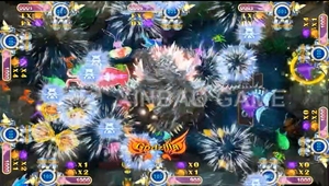Hot Trong Nhà <span class=keywords><strong>Godzilla</strong></span> 3 Cá Arcade Trò Chơi Máy Thép Không Gỉ Đồng Xu Pusher 1-Năm Tiếng Anh Với Vui Vẻ Câu Cá Trò Chơi <span class=keywords><strong>Video</strong></span> - Product Image 4
